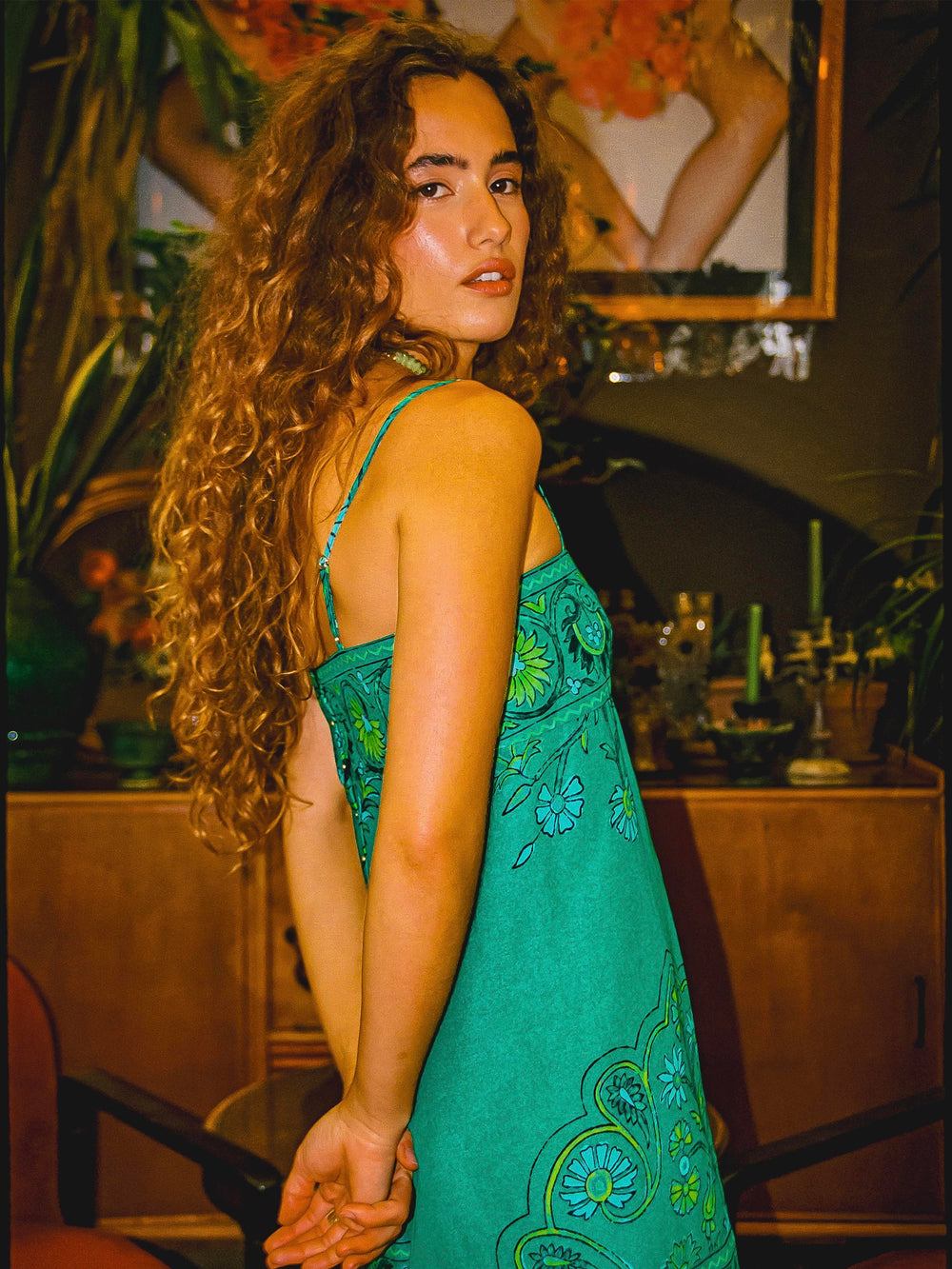 darjeeling mini strappy dress | Boteh