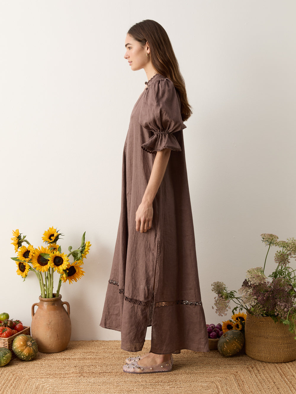 myra smock maxi dress | Boteh