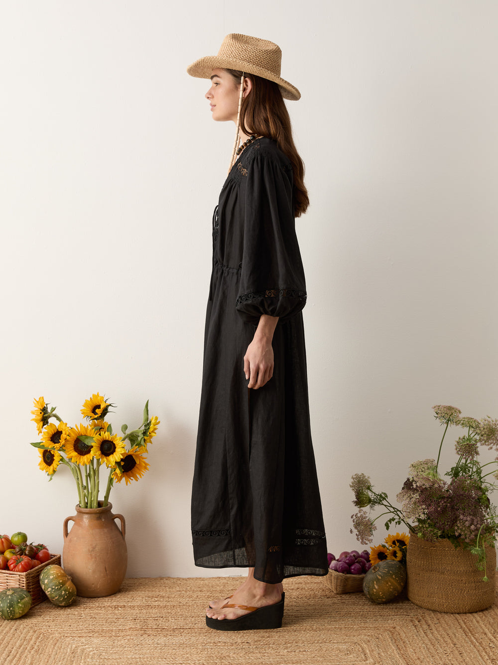 atlas maxi smock dress | Boteh