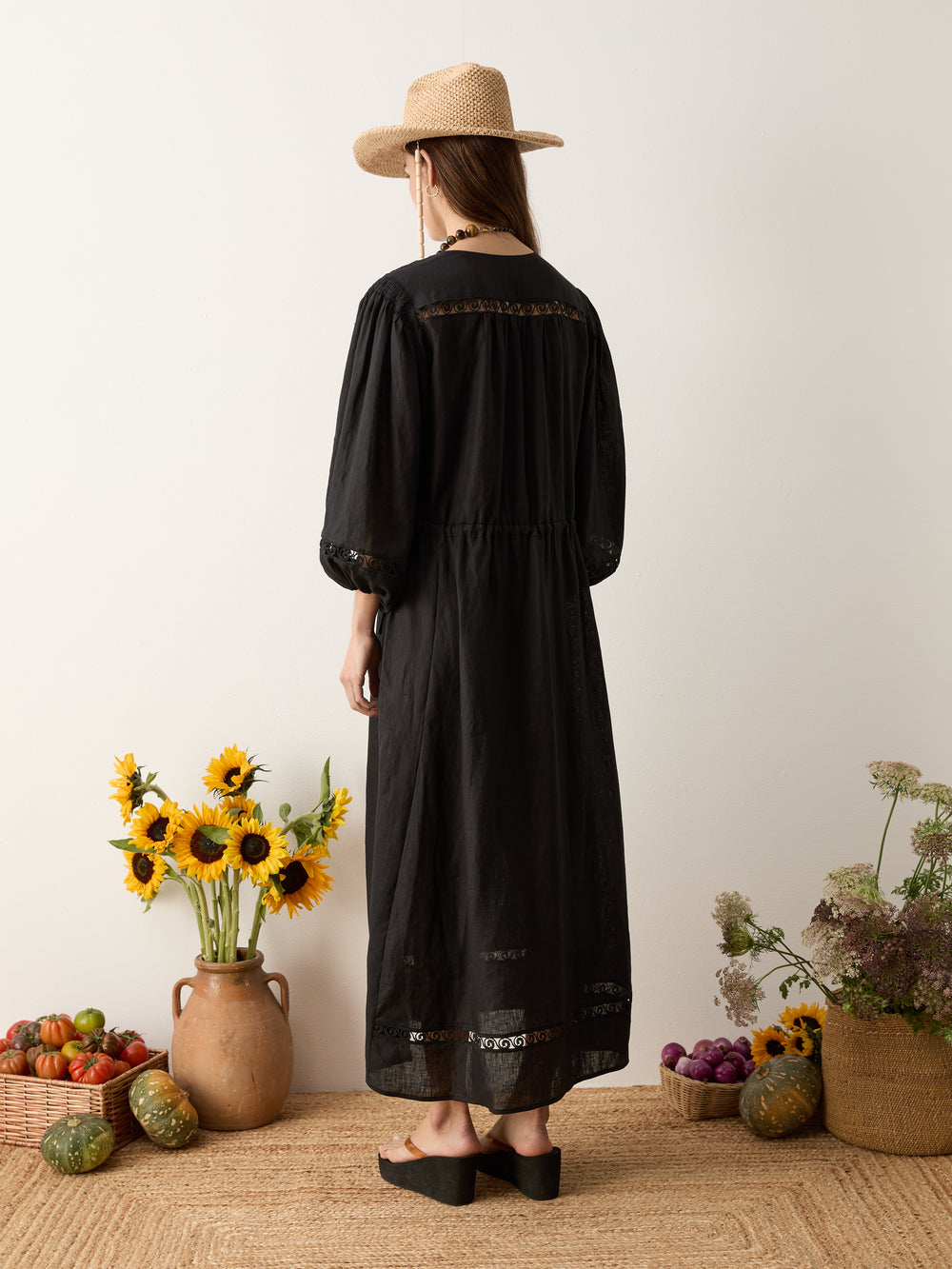 atlas maxi smock dress – BOTEH