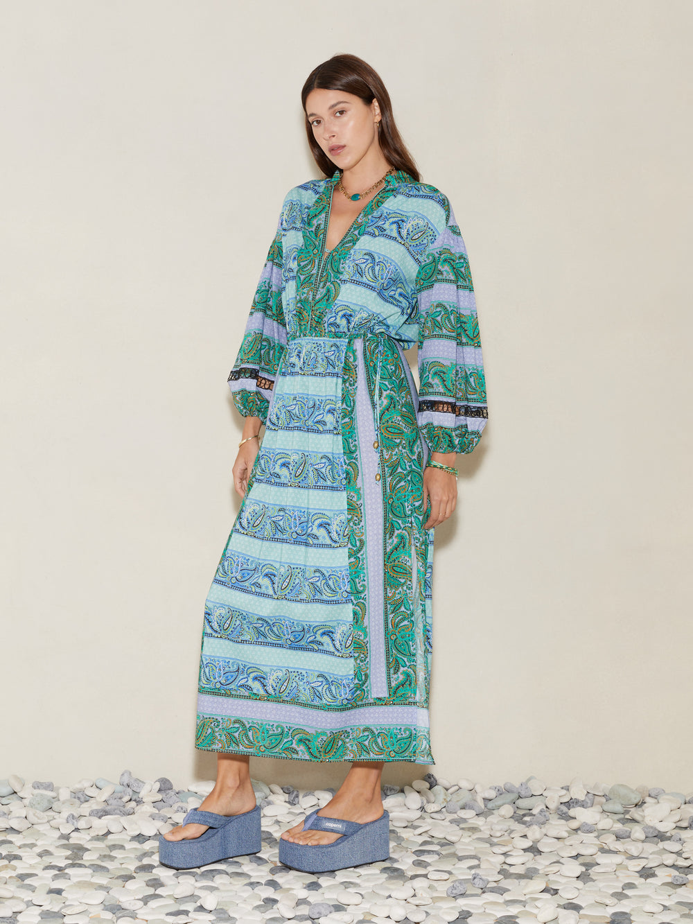 Fraiche Maxi Smock Dress