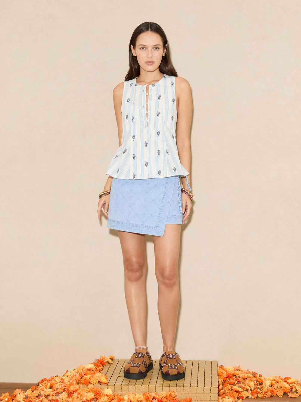 Dylan Wrap Mini Skirt | Boteh