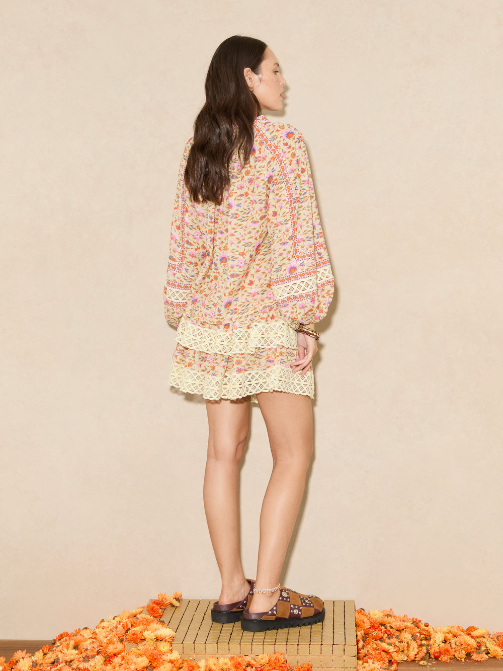 Soraya Shirred Mini Skirt | Boteh