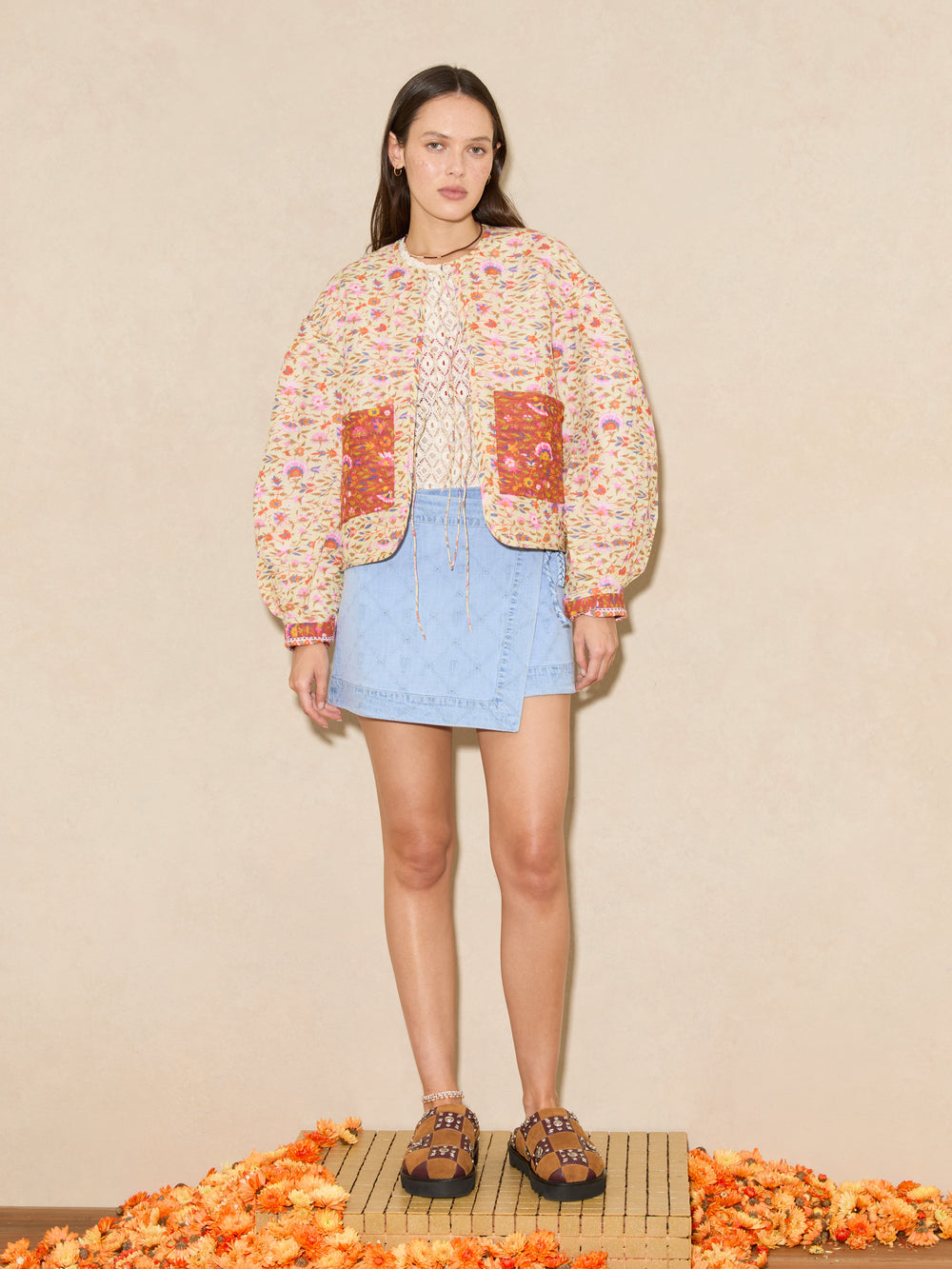 Dylan Wrap Mini Skirt