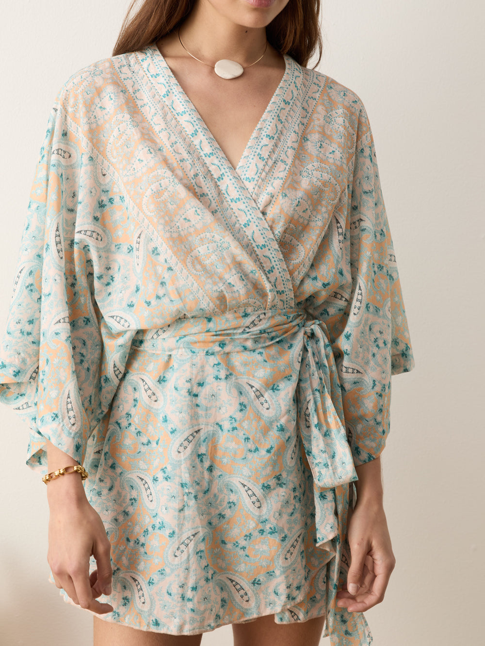 Flared House Robe kynthos flared robe dress – BOTEH