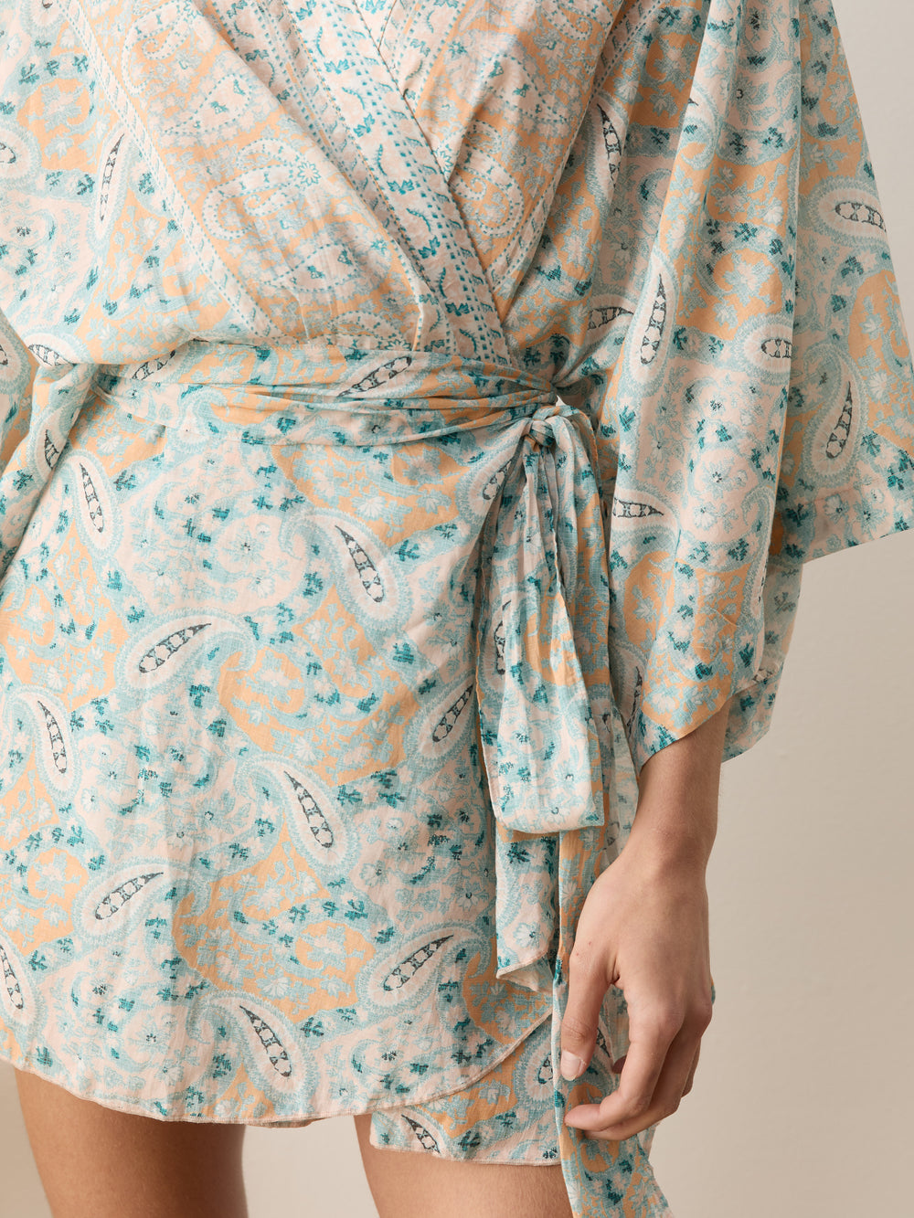 Flared House Robe kynthos flared robe dress – BOTEH