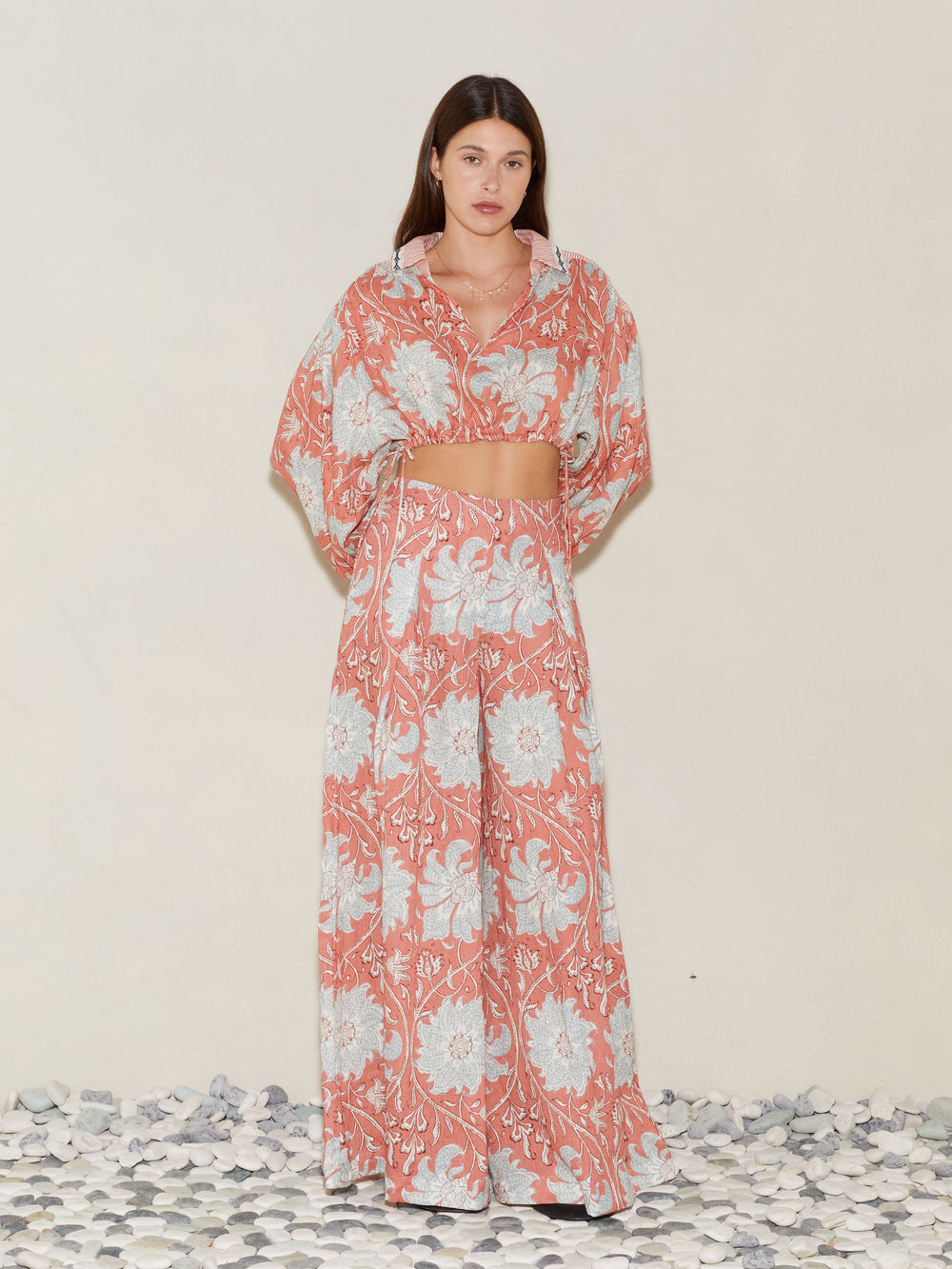 De Flore Wide Leg Tailored Pant | Boteh