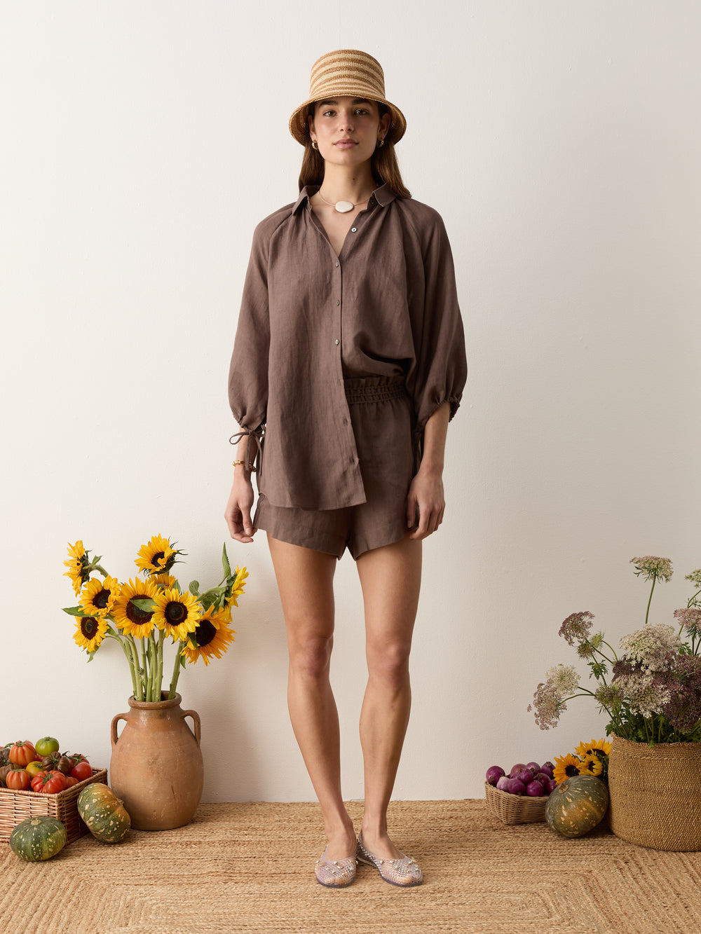 La Ponche Shirt Mocha | Boteh