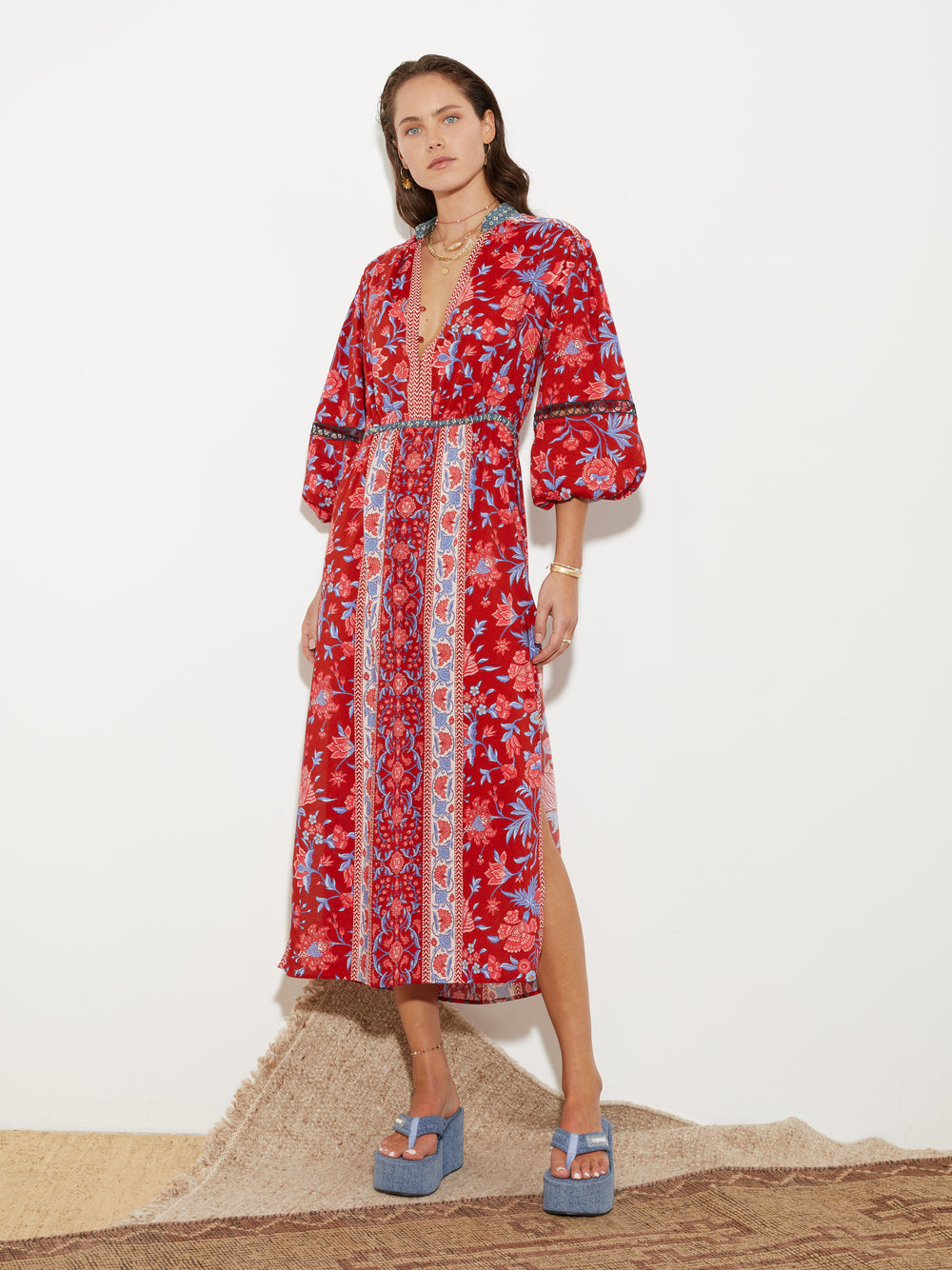 Marguerite Maxi Smock Dress | Boteh