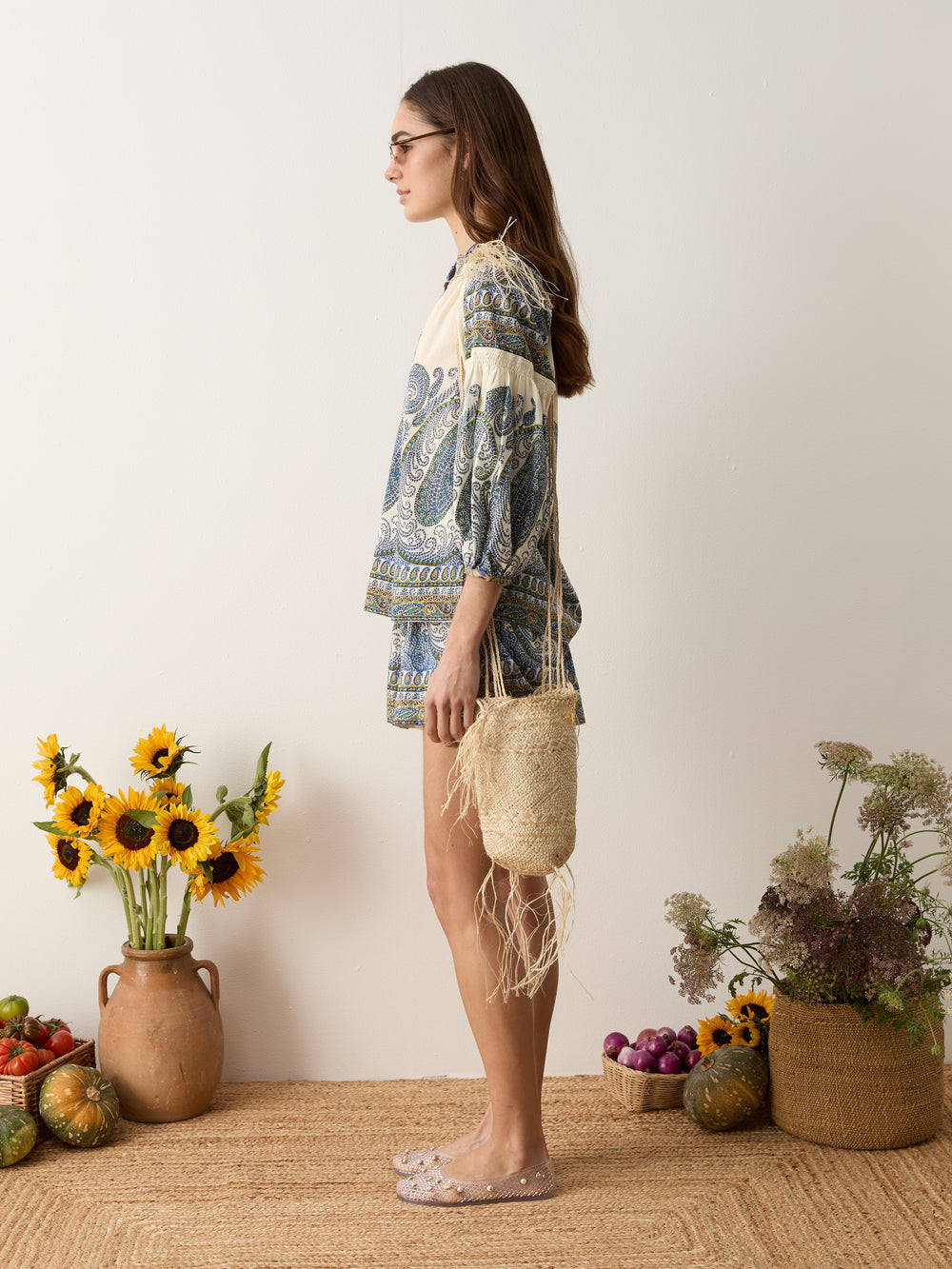 arcadia paisley smock blouse | Boteh