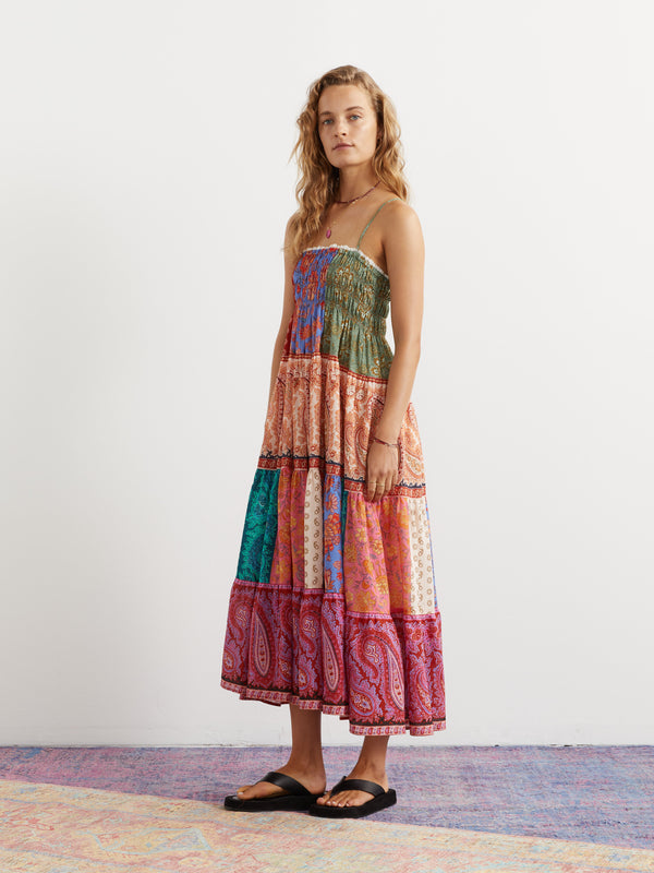 Kaleido Tiered Maxi Dress