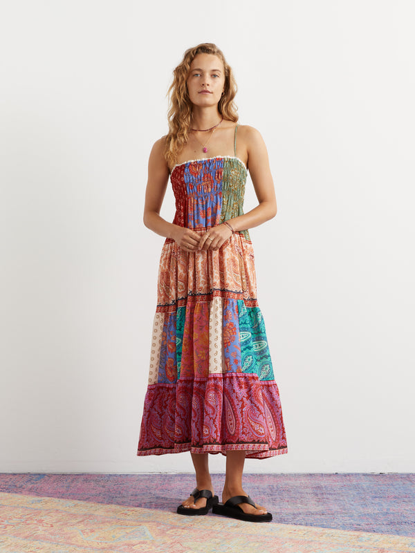 Kaleido Tiered Maxi Dress