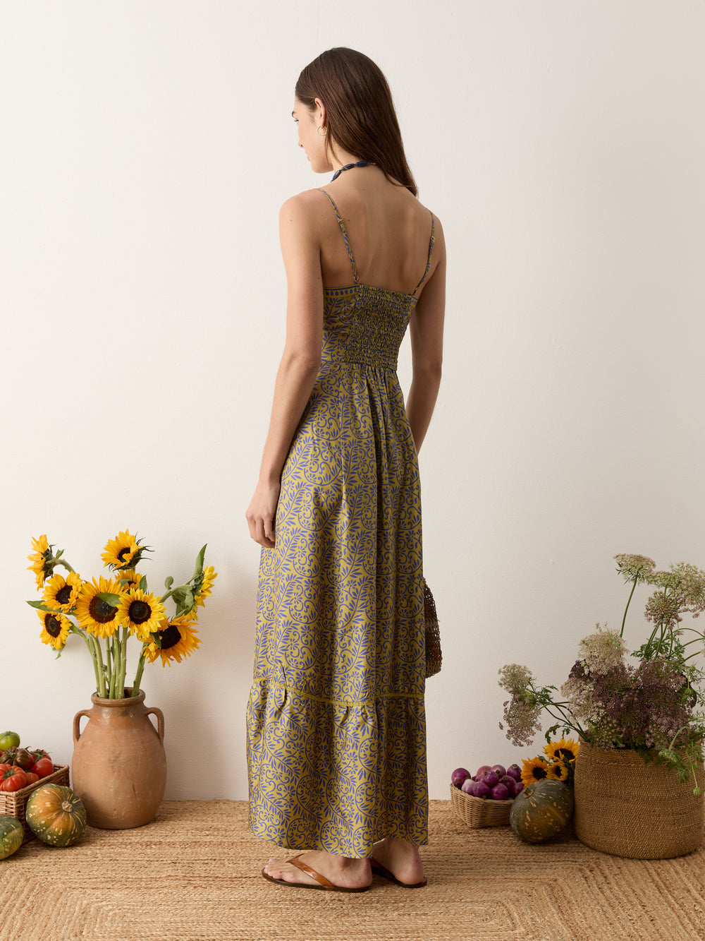 verve bodice maxi dress | Boteh