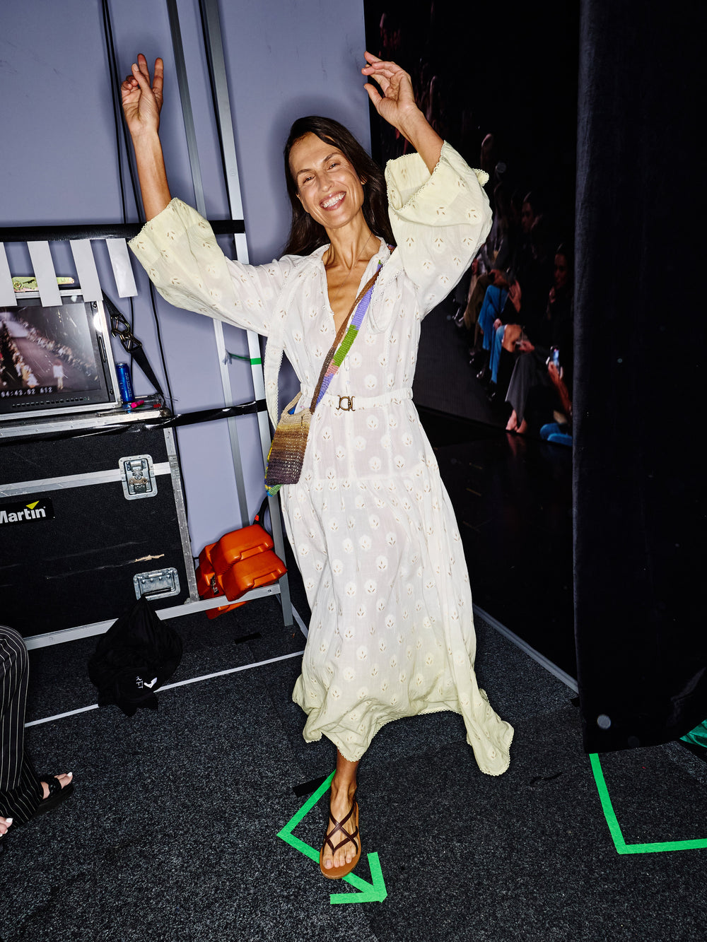 Vespara Wide Sleeve Maxi Smock Dress | Boteh