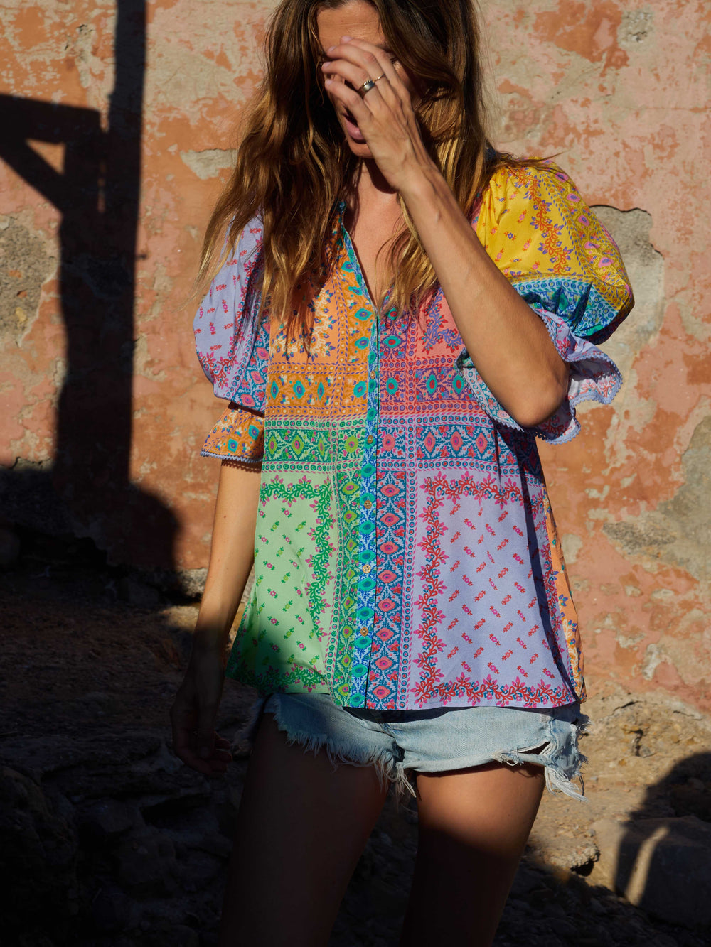 Bon Bon S/S Silk Blouse | Boteh