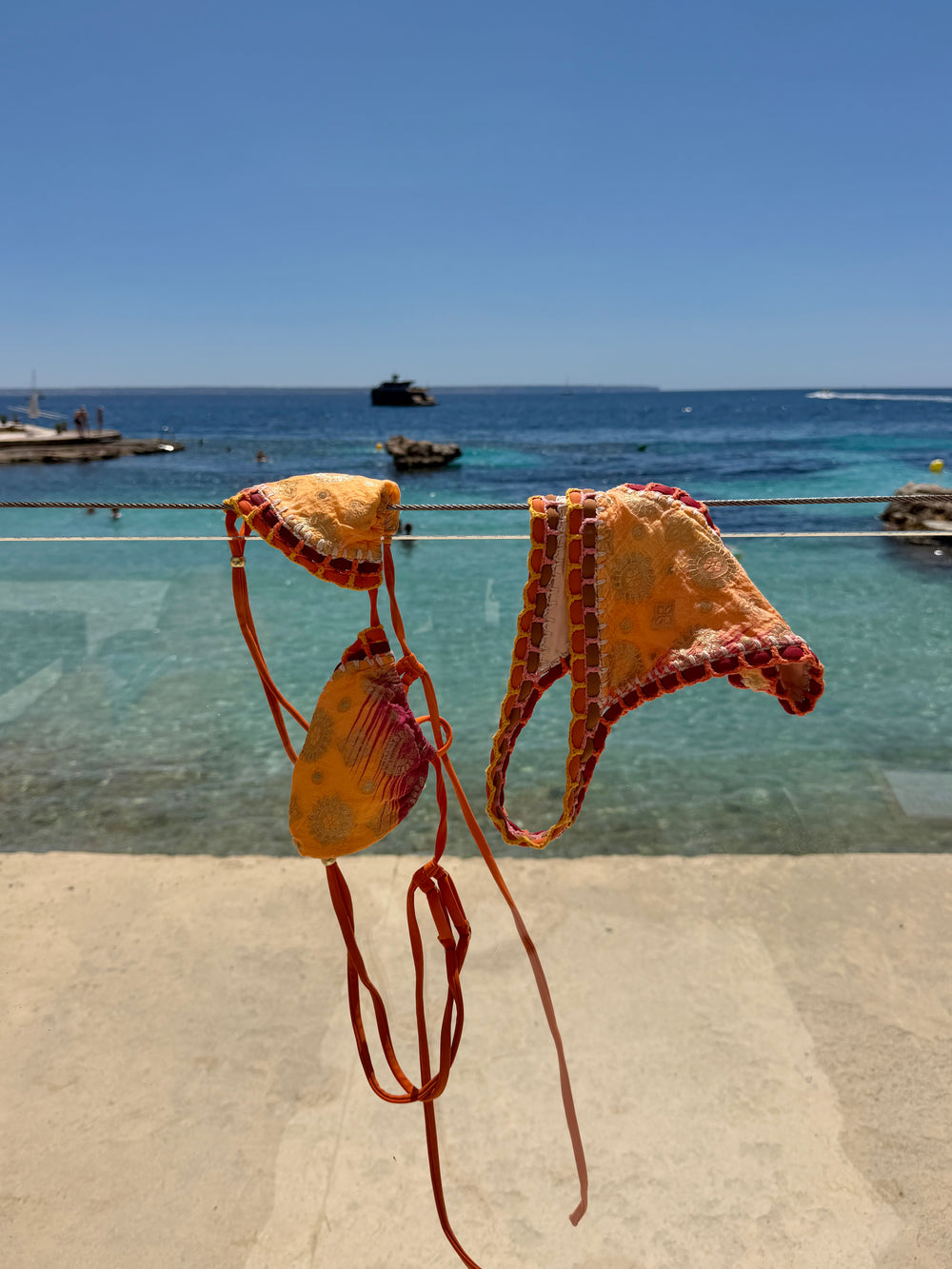 sienna ikat crochet bikini set