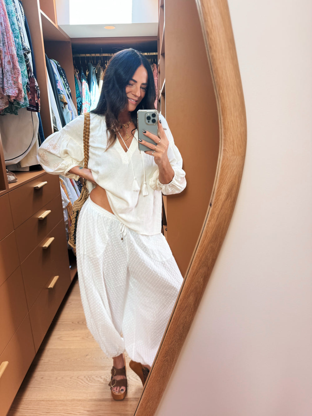 malissa embroidered blouse creme | Boteh