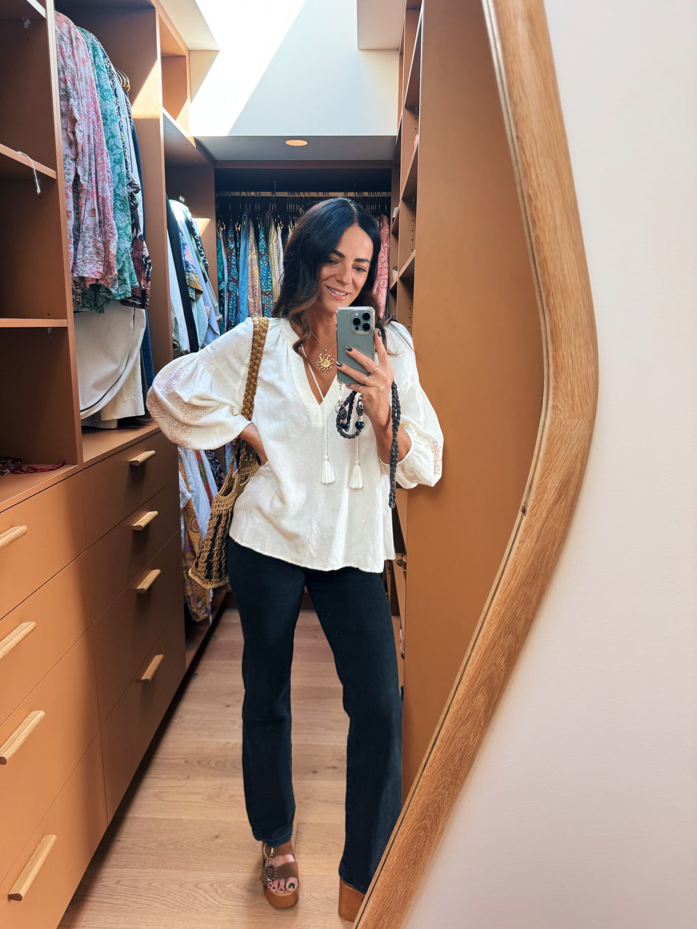 malissa embroidered blouse creme | Boteh