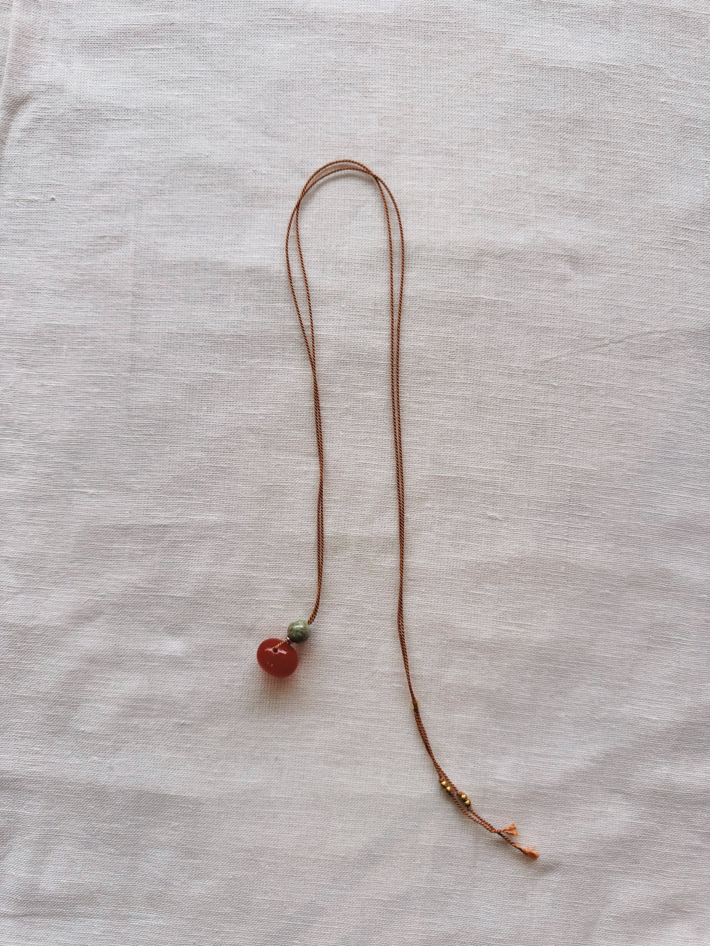 athena & co st. tropez necklace carnelian jade